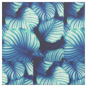 Tissu Big Blue Tropical Feuilles Fabric (Détail)