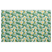 Tissu Big Daisy Vert Blanc Jaune Motif (Yard)
