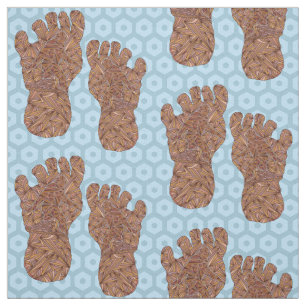 Tissu Bigfoot Sasquatch Track Crypto Fournitures artisan