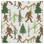 Tissu Bigfoot se cachant dans le Motif forestier (Fermer)