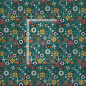 Tissu bijoux boho trésors viridian vert (Carreau)