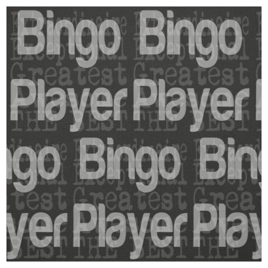 Tissu Bingo Player Extraordinaire (Échantillon)