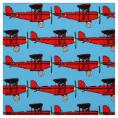 Tissu Biplane rouge (Échantillon)