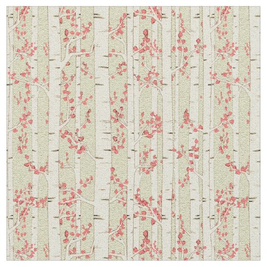 Tissu Birch Trees (Fermer)