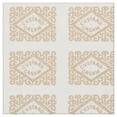 Tissu Biscuit crème de crème anglaise (Fermer)