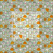 Tissu biscuits de cirque (Carreau)