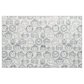 Tissu biscuits de cirque indigo ivoire (Fat Quarter)