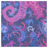 Tissu Bisexual Fierté Drapeau Couleurs Dragon Damask (Fermer)