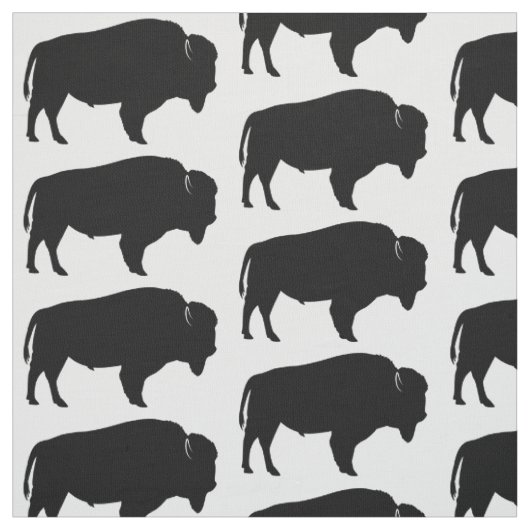 Tissu Bison américain en silhouette ! (Échantillon)