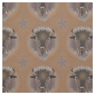 Tissu Bison rustique des plaines de l'Ouest