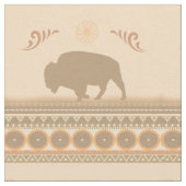 Tissu Bison tribal amorti (Fermer)