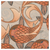 Tissu bisque de poisson paisley (Fermer)