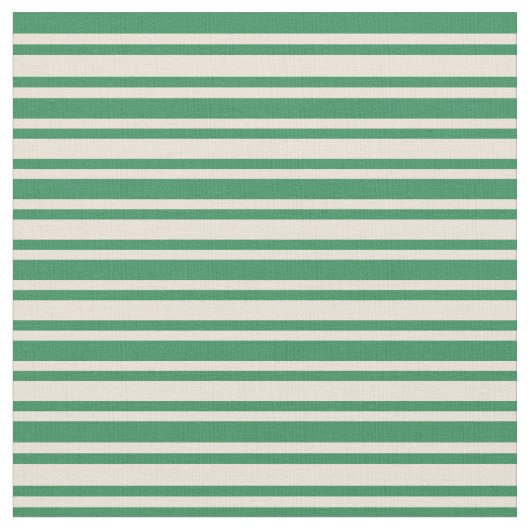 Tissu Bisque et Sea Green Lines (Fermer)