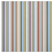 Tissu Bisque, Gris, Khaki, Rouge & Ciel clair Lignes Ble (Échantillon)