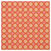 Tissu Bitétiser les beignes rouges orange avec remplissa (Échantillon)