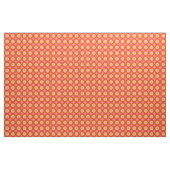 Tissu Bitétiser les beignes rouges orange avec remplissa (Fat Quarter)