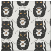 Tissu Black Cat Coffee Break Thunder_Cove (Échantillon)