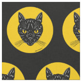Tissu Black Cat Face (Fermer)