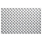 Tissu Black Cocker Spaniel Playtime Silver (Yard)