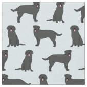 Tissu Black Lab Labrador Retriever (Fermer)