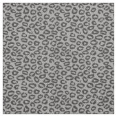 Tissu Black net lace with leopard pattern on white (Échantillon)