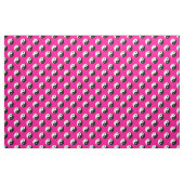Tissu black white pink yang (Yard)