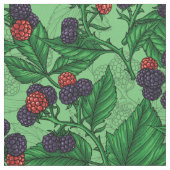Tissu Blackberry en vert (Fermer)