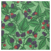 Tissu Blackberry en vert (Échantillon)