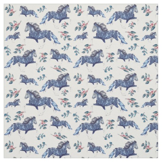 Tissu Blámóða et les Fleurs Heureuses (Échantillon)