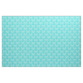 Tissu Blanc Aqua Parisian Damask Pattern Fabric (Yard)