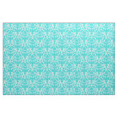Tissu Blanc Aqua Parisian Damask Pattern Fabric (Fat Quarter)