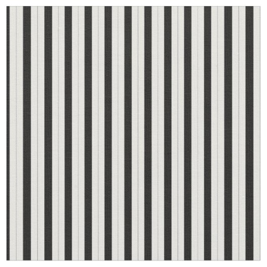 Tissu blanc avec des rayures noires (Fermer)