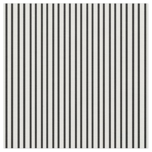 Tissu blanc avec des rayures noires (Fermer)