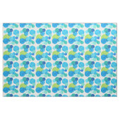 Tissu blanc bleu Abstrait (Fat Quarter)
