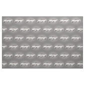 Tissu blanc de convertible de Rod d'auge (Fat Quarter)