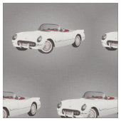 Tissu blanc de Corvette (Fermer)