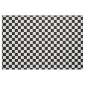 Tissu Blanc de emballage Checkered classique de noir de (Fat Quarter)