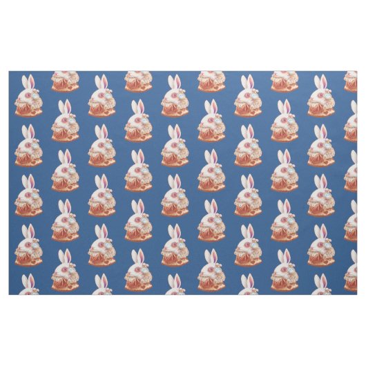 tissu blanc d'illustration de surréalisme de bruit (Fat Quarter)
