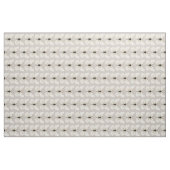 Tissu blanc et bronzage chic de motif de papillon (Yard)