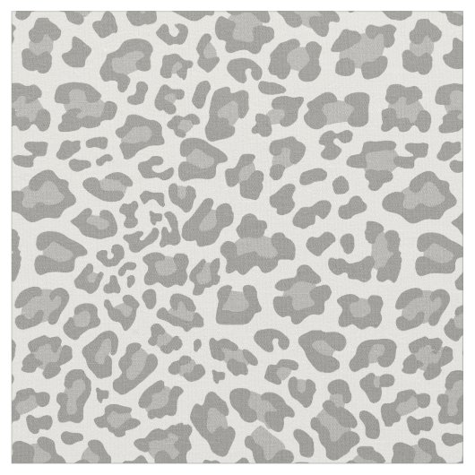 Tissu blanc et gris de léopard (Fermer)