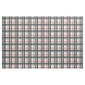 Tissu blanc et rouge noir de plaid (Yard)
