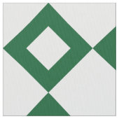 Tissu blanc et vert géométrique de motif de (fermé)