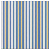Tissu blanc jaune bleu de rayure verticale (fermé)