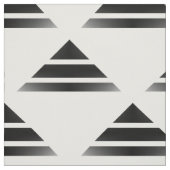 Tissu blanc noir de motif de triangle de Geo (Échantillon)