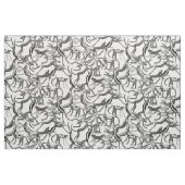 Tissu blanc noir de singe (Yard)