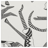 Tissu blanc noir de singe (Fermer)