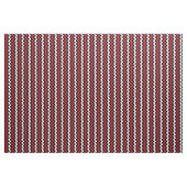 Tissu Blanc noir et rouge Chevron (Yard)