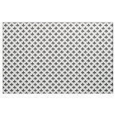 Tissu Blanc noir Fleur de lis Textile (Yard)