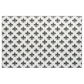 Tissu Blanc noir Fleur de lis Textile (Fat Quarter)