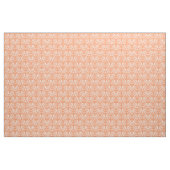 Tissu Blanc Orange Parisien Damask Fabric (Yard)
